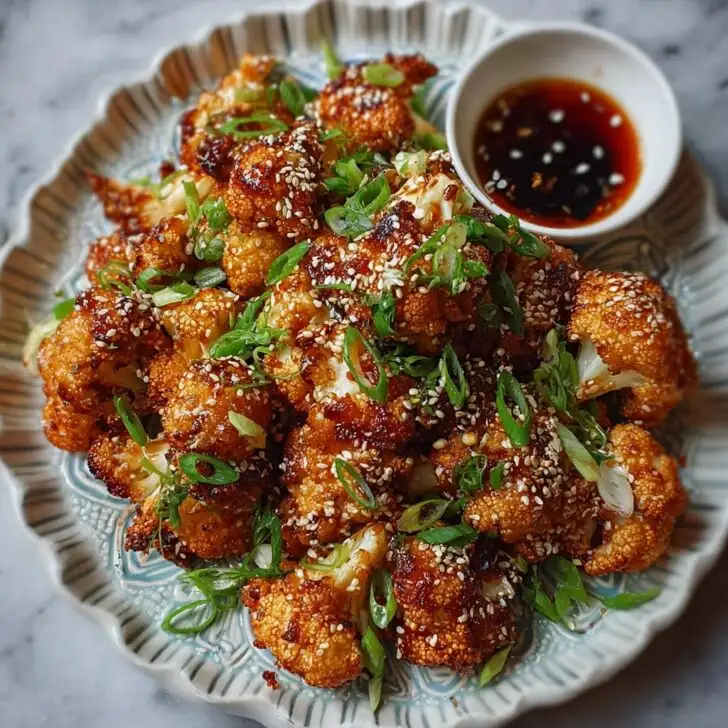 Crispy Korean Baked Cauliflower