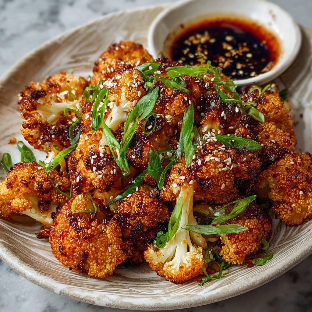 Crispy Korean Baked Cauliflower