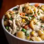 crock pot chicken pot pie pasta dinner