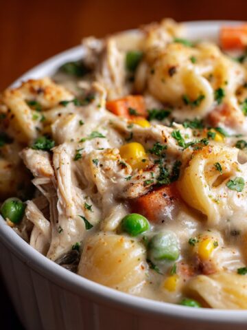 Crock Pot Chicken Pot Pie Pasta Dinner