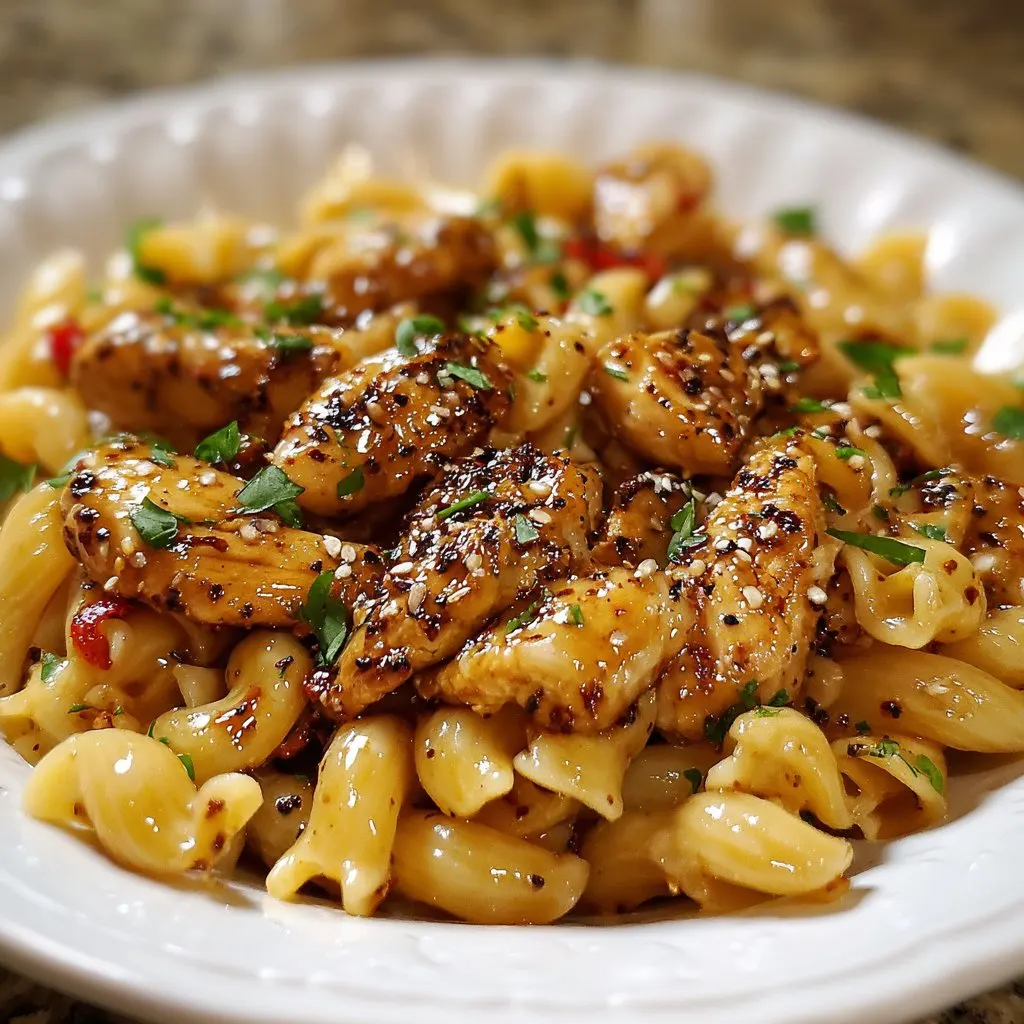 Easy Honey Pepper Chicken Pasta Recipe