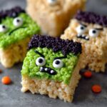 frankenstein rice krispie treats