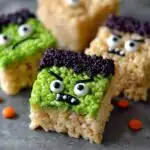 frankenstein rice krispie treats