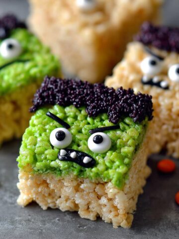 Frankenstein Rice Krispie Treats