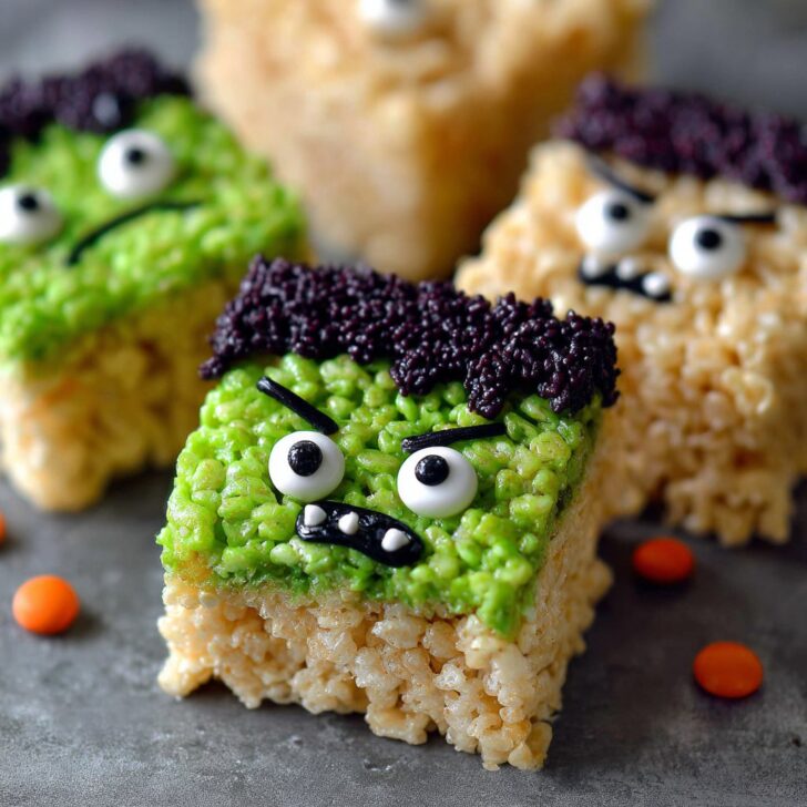 Frankenstein Rice Krispie Treats
