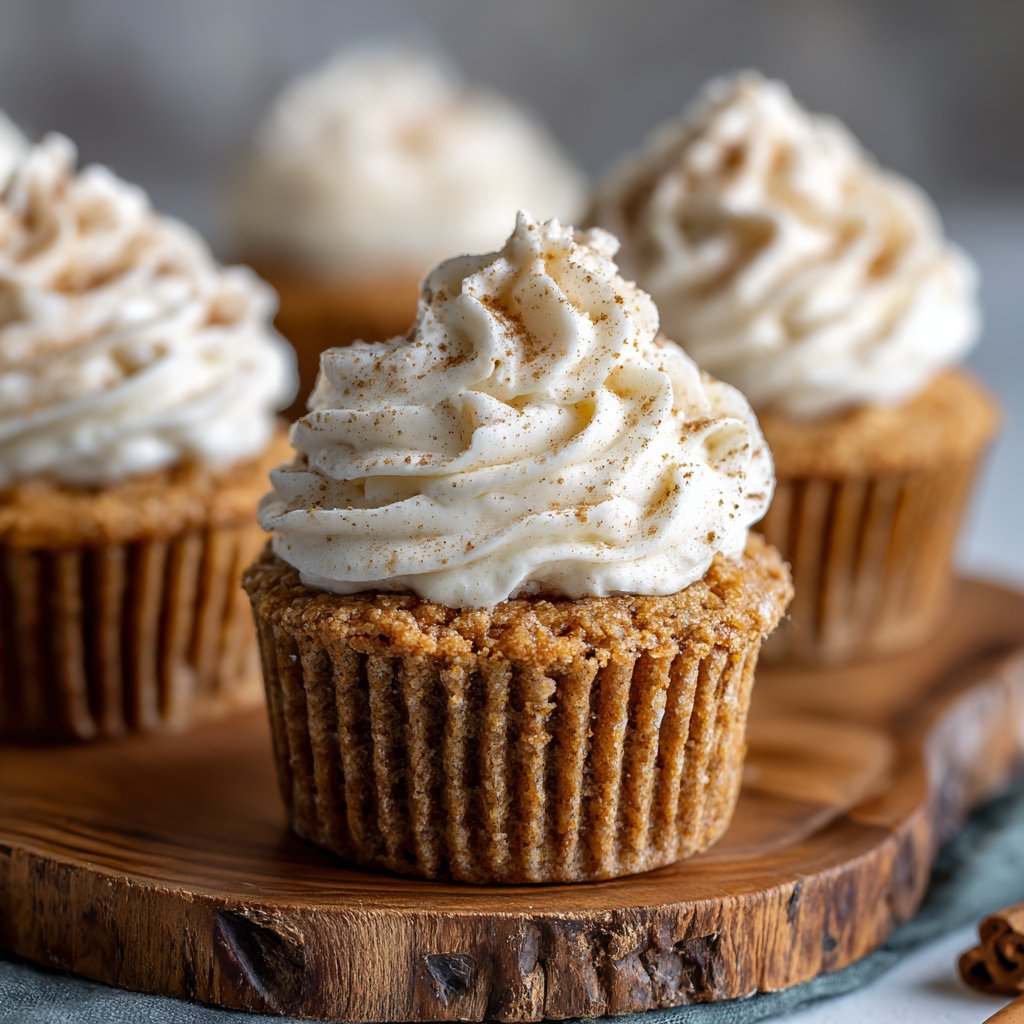 Gluten-Free Apple Cider Cupcakes with Frosting