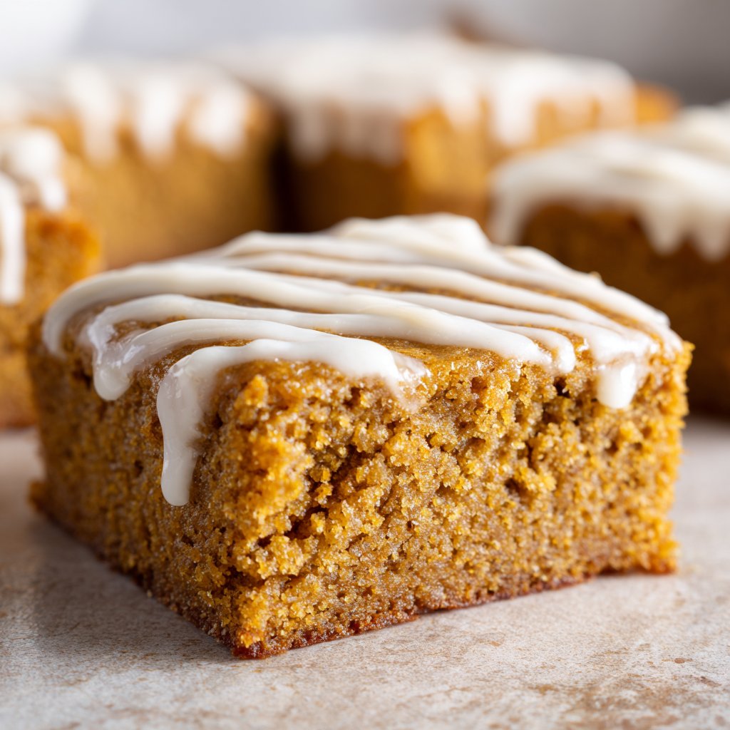 Gluten Free Pumpkin Bars with Icing