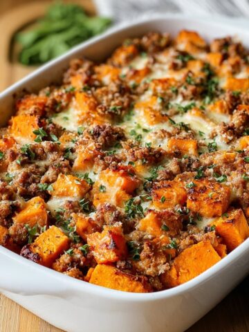 Ground Turkey Sweet Potato Bake