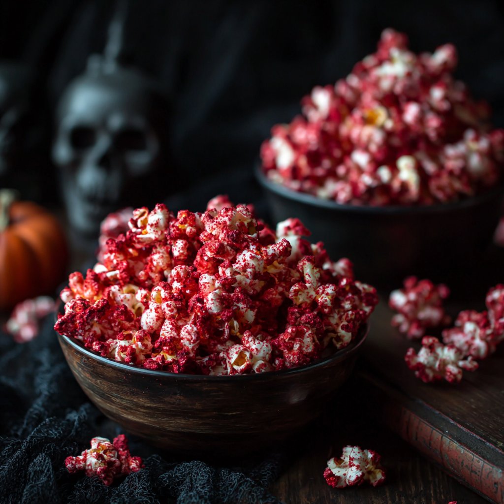 Halloween Bloody Red Velvet Popcorn