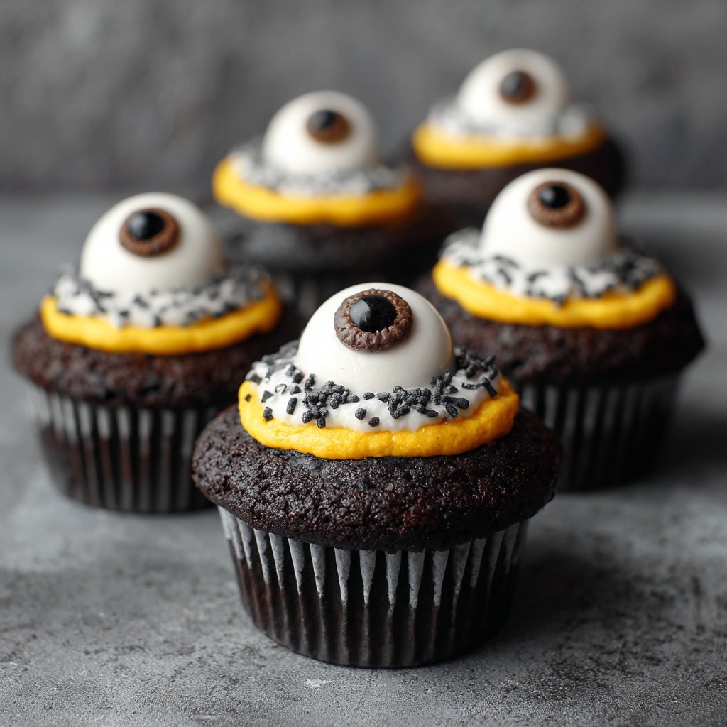 Halloween Eyeball Cupcakes