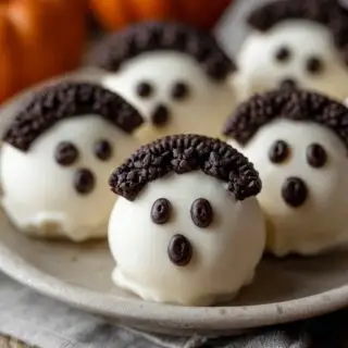 halloween ghost oreo balls