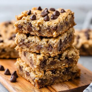 healthy chocolate chip oatmeal bars recipe