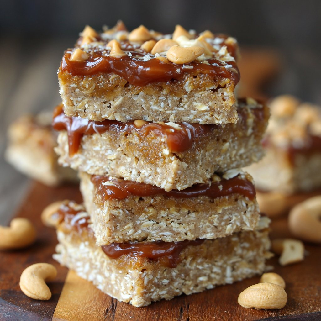 Healthy No-Bake Peanut Butter Oatmeal Bars