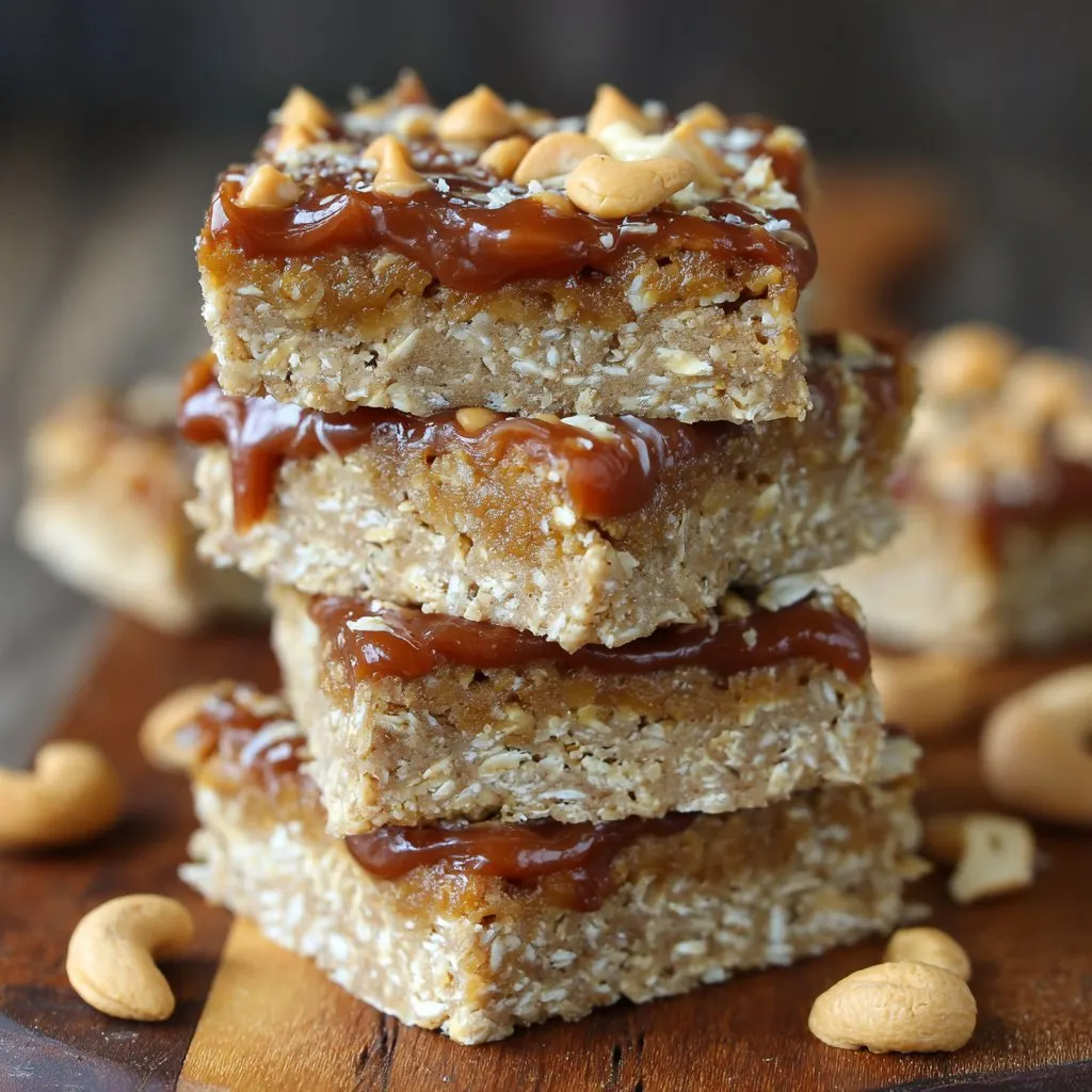 Healthy No-Bake Peanut Butter Oatmeal Bars