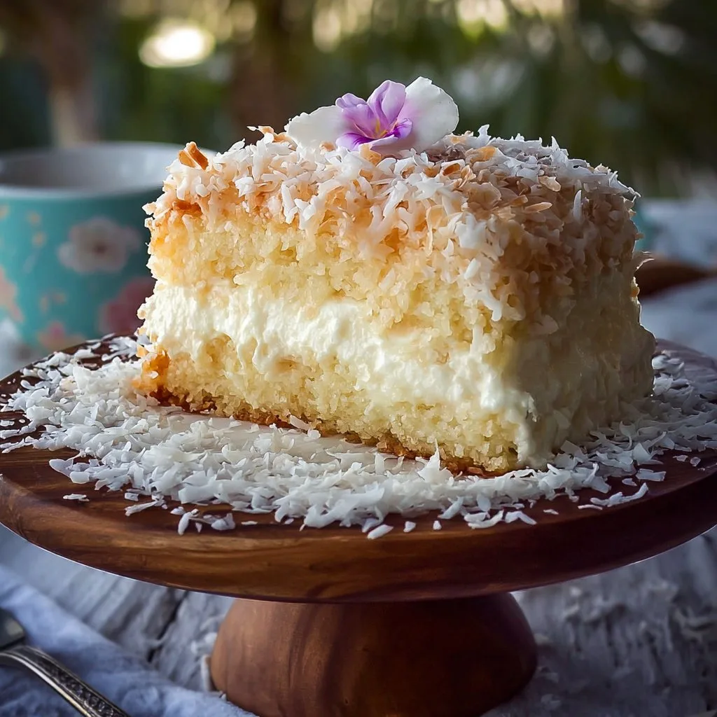 Homemade Catch a Husband Coconut Cake