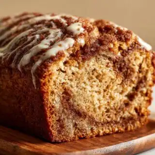 homemade cinnamon swirl banana bread