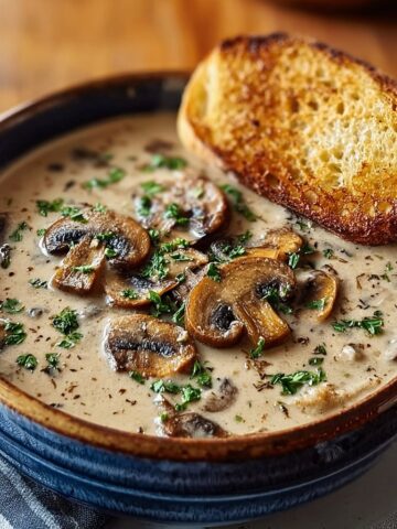 Homemade Creamy Mushroom Soup Recipe