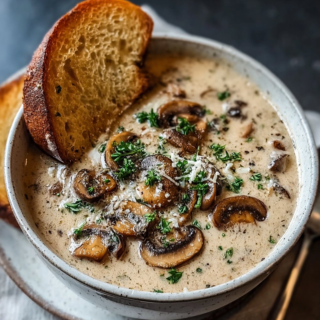 Homemade Creamy Mushroom Soup Recipe Homemade Creamy Mushroom Soup Recipe