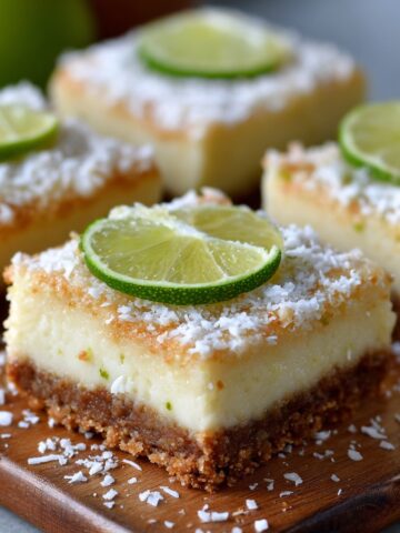 Key Lime Pie Bars with Coconut Crust