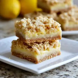 lemon oatmeal crumble bars