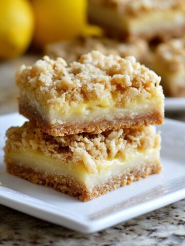 Lemon Oatmeal Crumble Bars