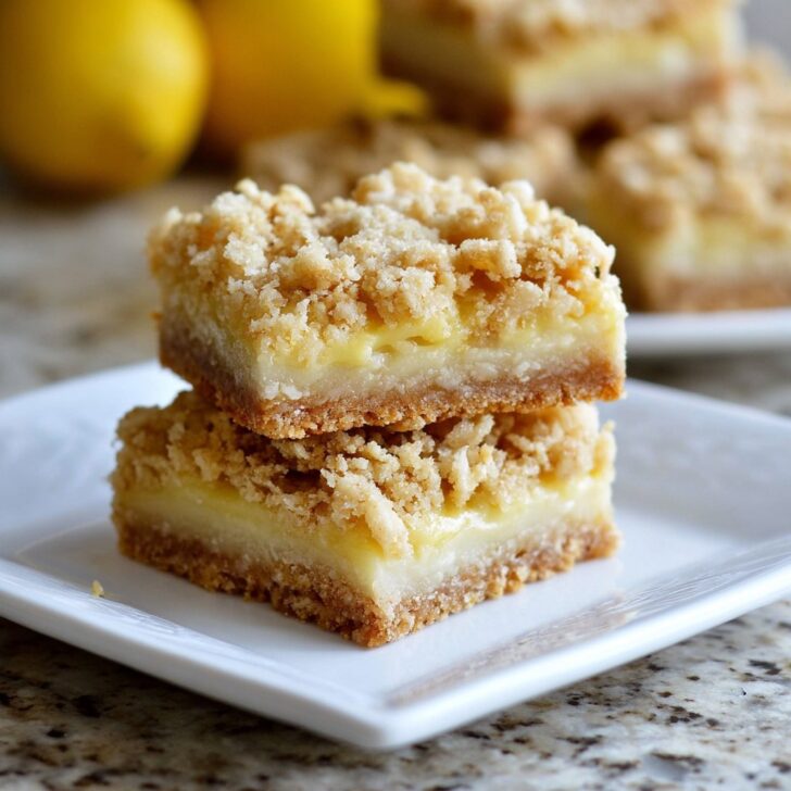 Lemon Oatmeal Crumble Bars