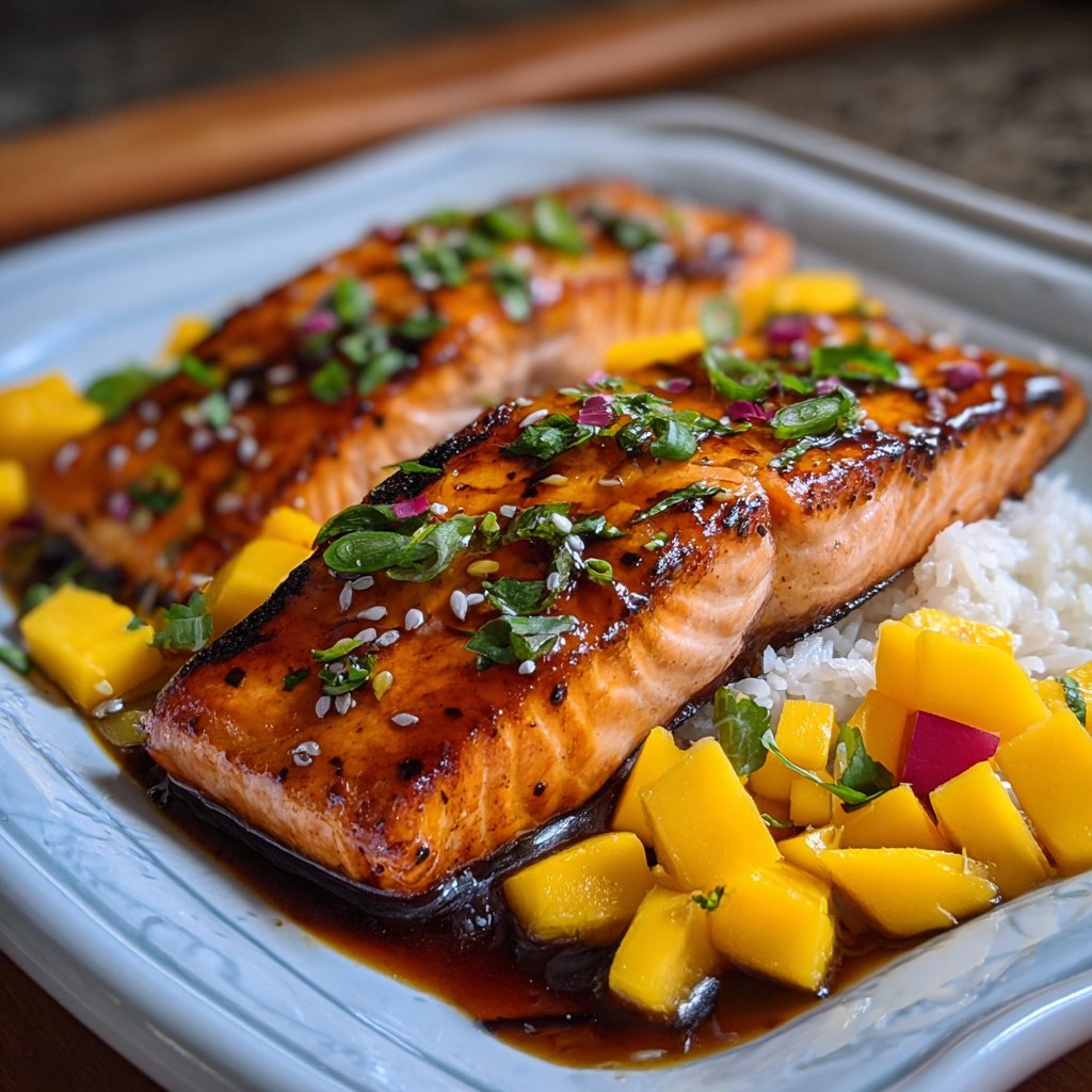 Mango Teriyaki Salmon