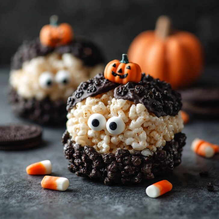 Marshmallow Rice Krispies Halloween Brains