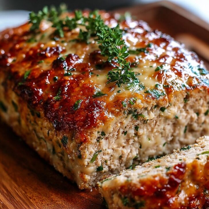 Melt-in-Your-Mouth Garlic Parmesan Chicken Meatloaf Easy Dinner