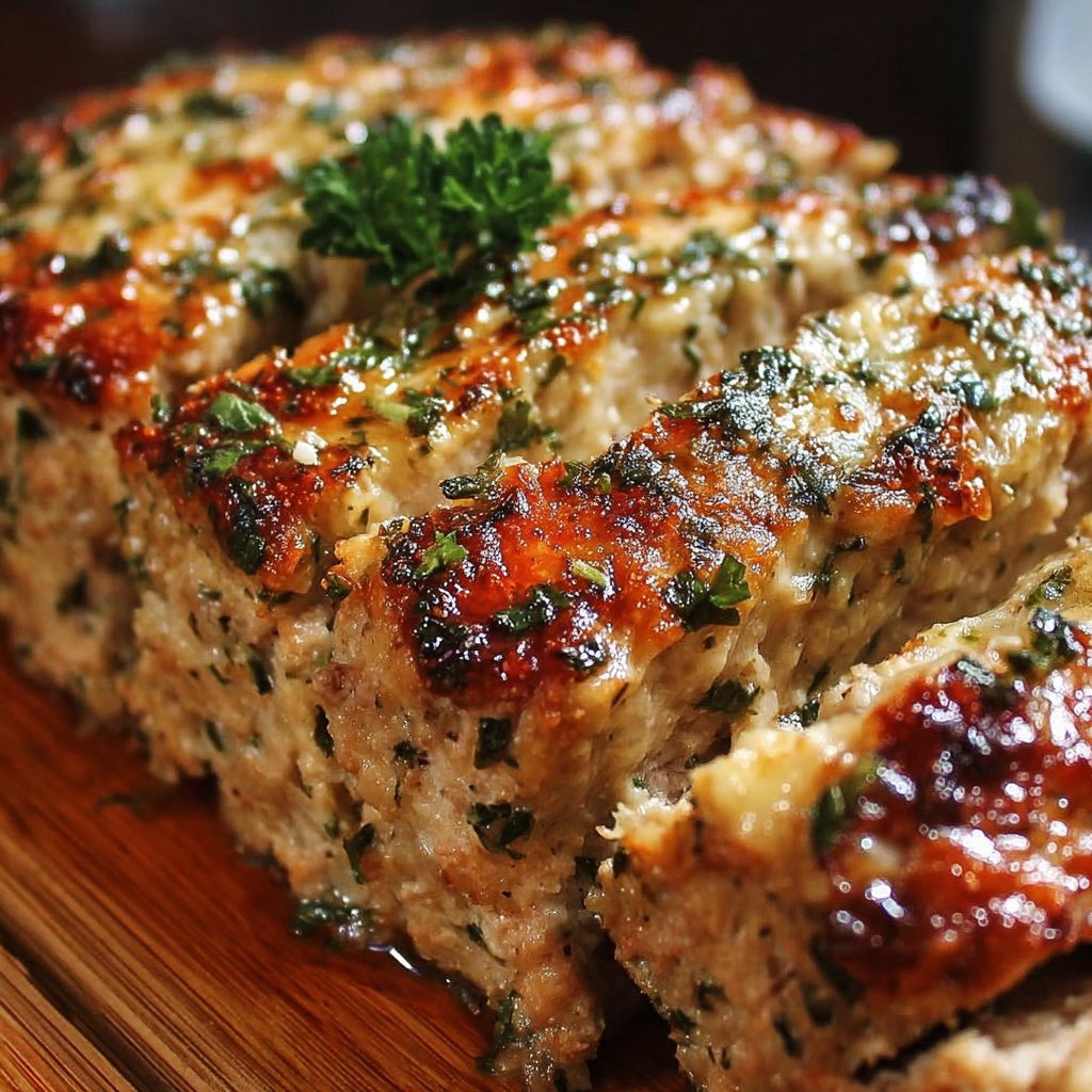 Melt-in-Your-Mouth Garlic Parmesan Chicken Meatloaf Easy Dinner Melt-in-Your-Mouth Garlic Parmesan Chicken Meatloaf Easy Dinner