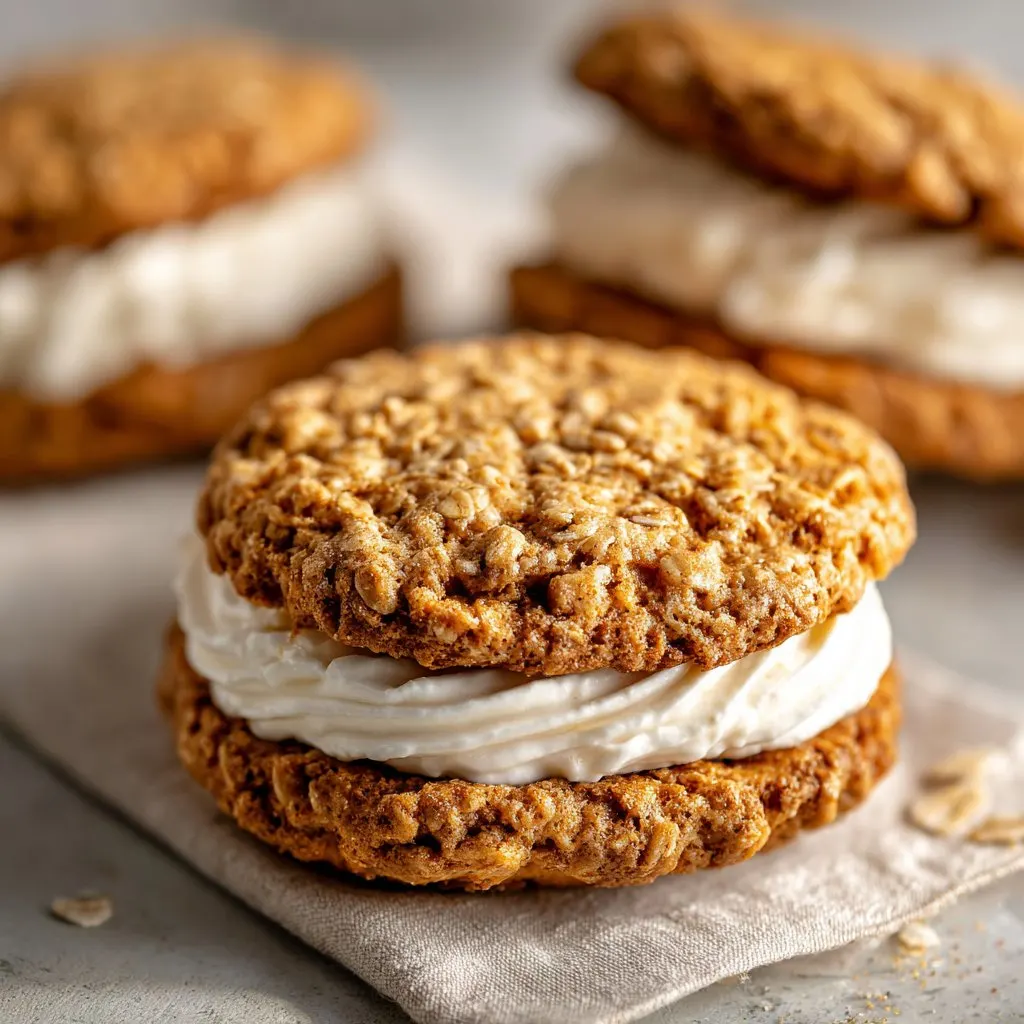 Oatmeal Cream Pies with Cinnamon Oatmeal Cookies Oatmeal Cream Pies with Cinnamon Oatmeal Cookies