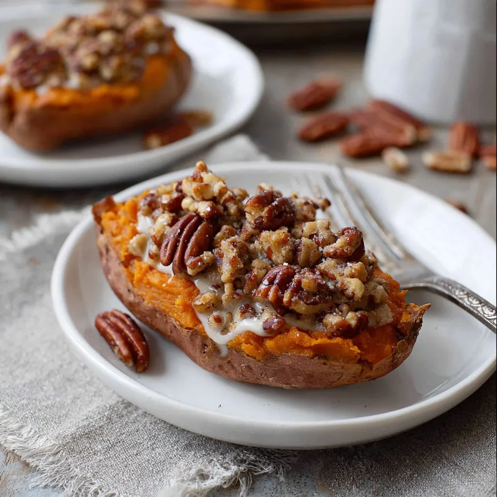 Pecan pie twice baked sweet potatoes Pecan pie twice baked sweet potatoes