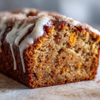 persimmon bread with cinnamon spice