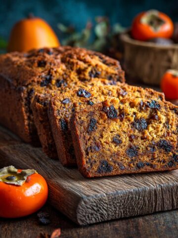 Persimmon Bread with Fall Flavor