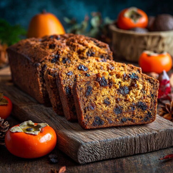 Persimmon Bread with Fall Flavor