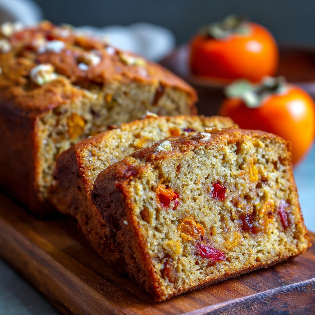 Persimmon Bread with Fall Flavor