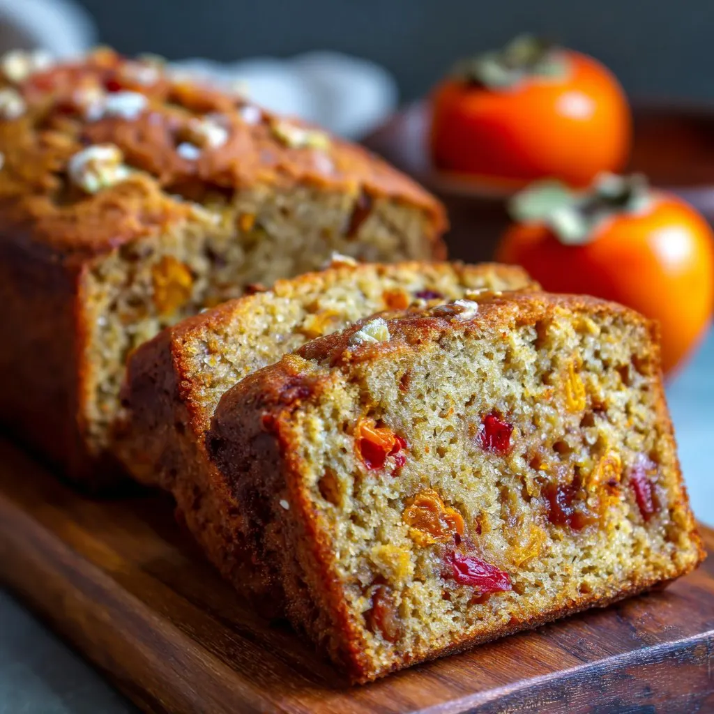 Persimmon Bread with Fall Flavor Persimmon Bread with Fall Flavor