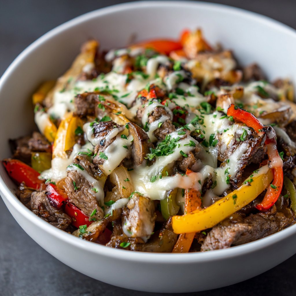 Philly Cheesesteak Bowls – Easy Low-Carb Dinner Idea