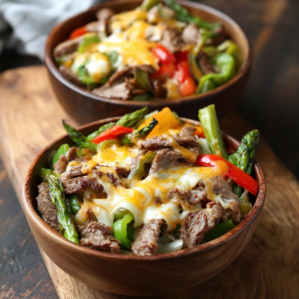 Philly Cheesesteak Bowls – Easy Low-Carb Dinner Idea