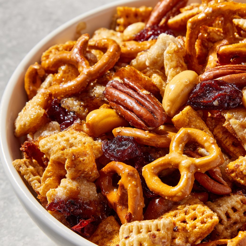 Praline Crunch Snack Mix