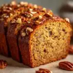 pumpkin banana bread with nuts