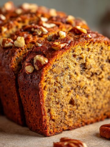 Pumpkin Banana Bread with Nuts