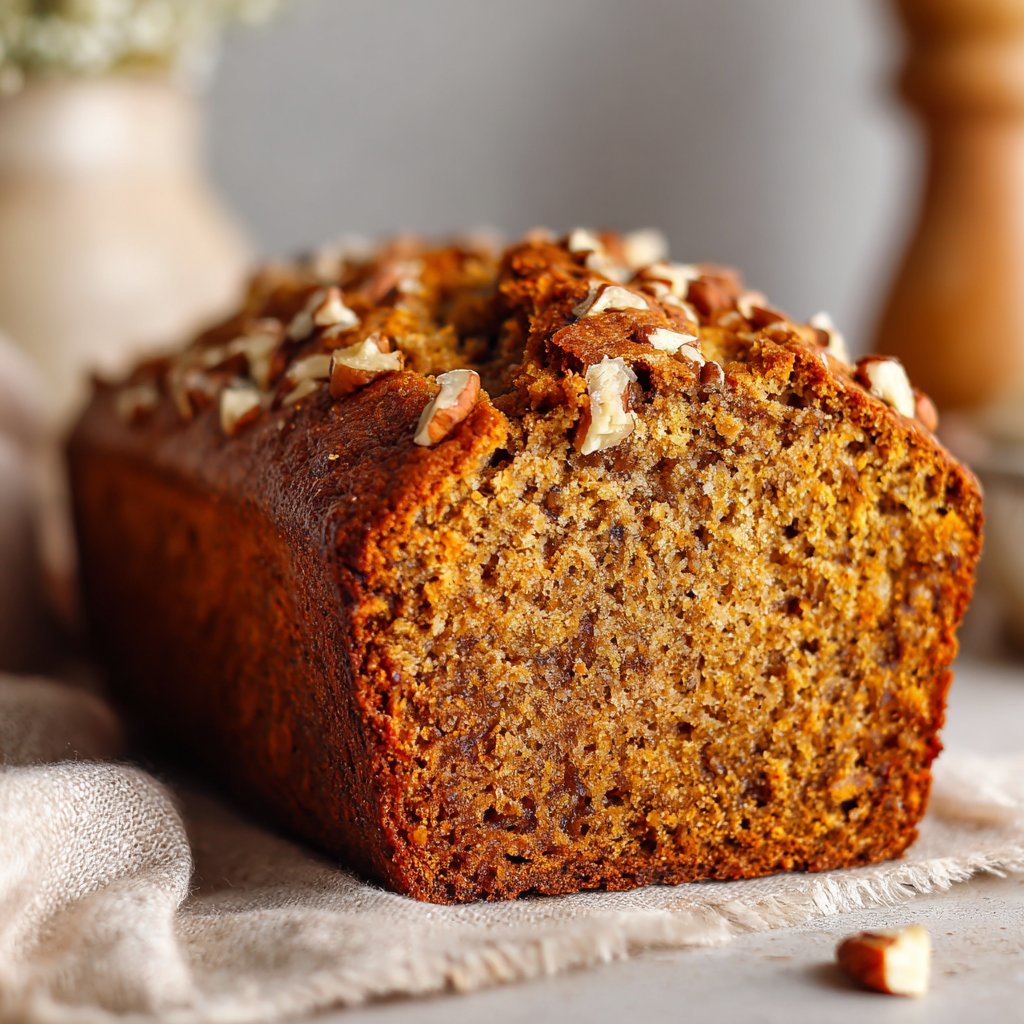 Pumpkin Banana Bread with Nuts