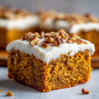 pumpkin bars with cream cheese frosting
