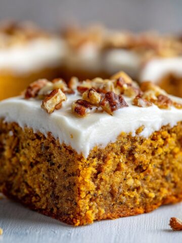 Pumpkin Bars with Cream Cheese Frosting