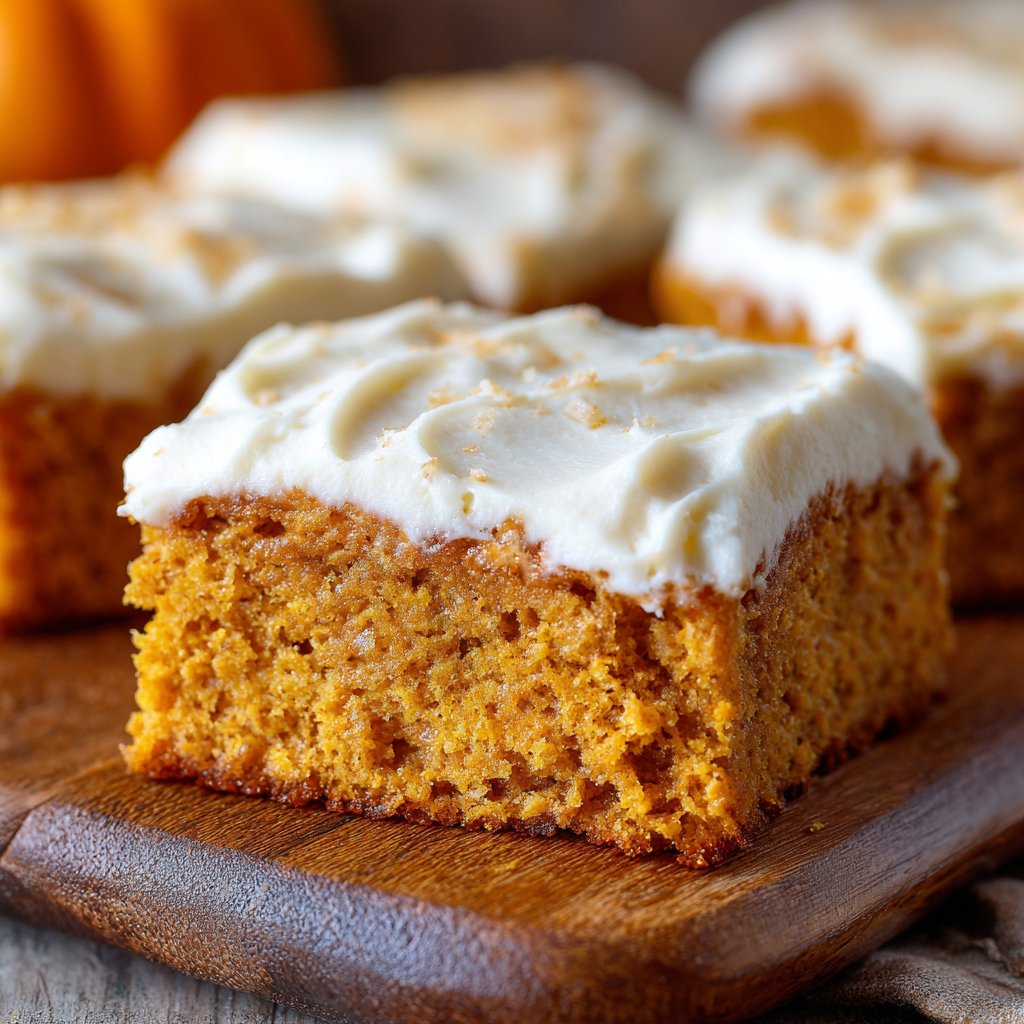 Pumpkin Bars with Cream Cheese Frosting