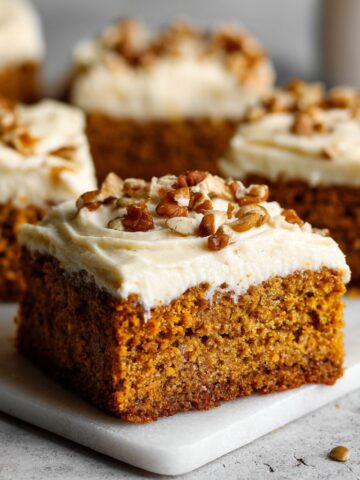 Pumpkin Bars with Sweet Frosting