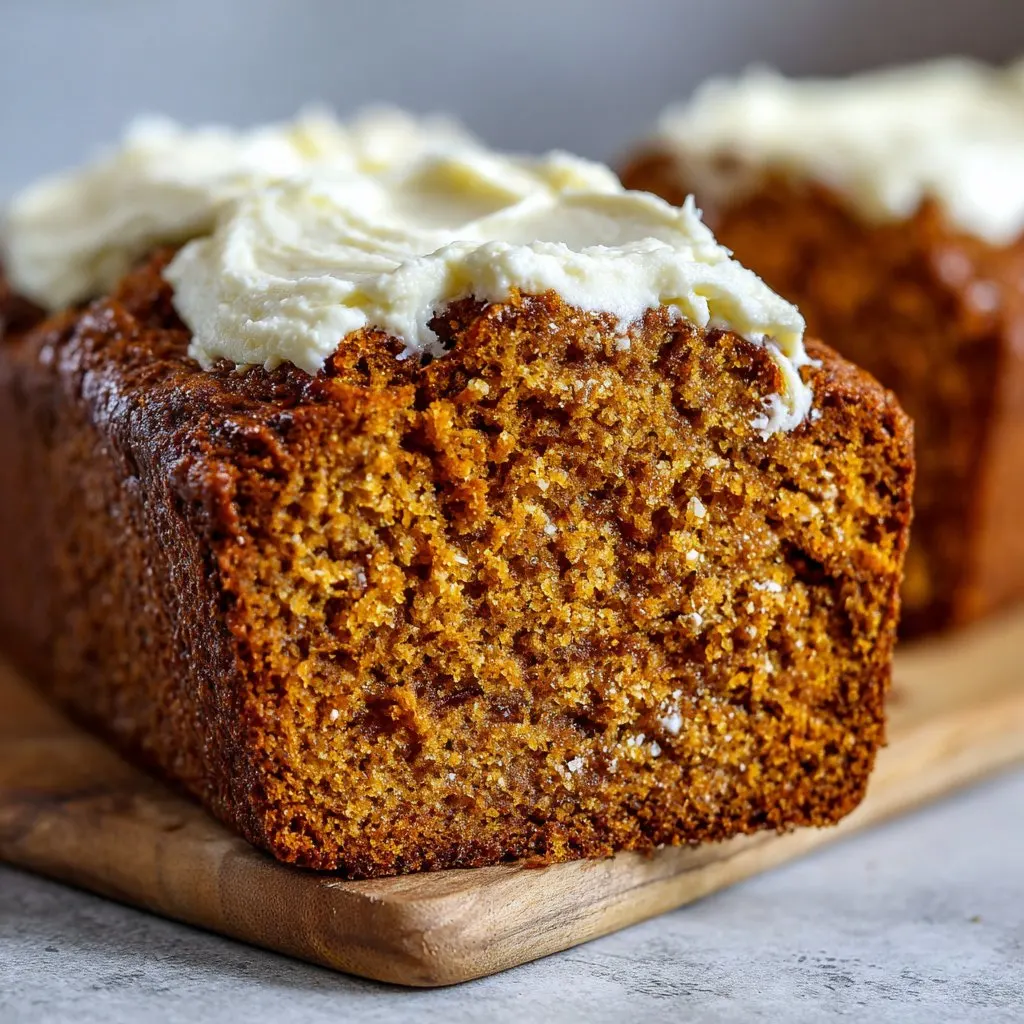 Pumpkin Bread with Cream Cheese Filling