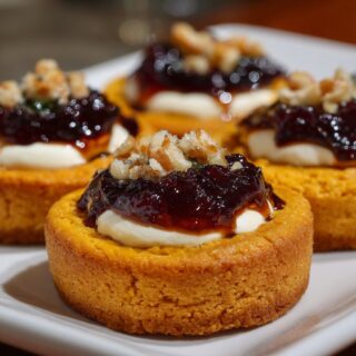 pumpkin cheesecake thumbprints