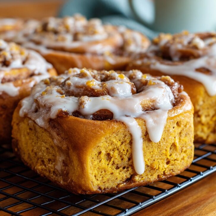 Pumpkin Cinnamon Rolls Made from Scratch